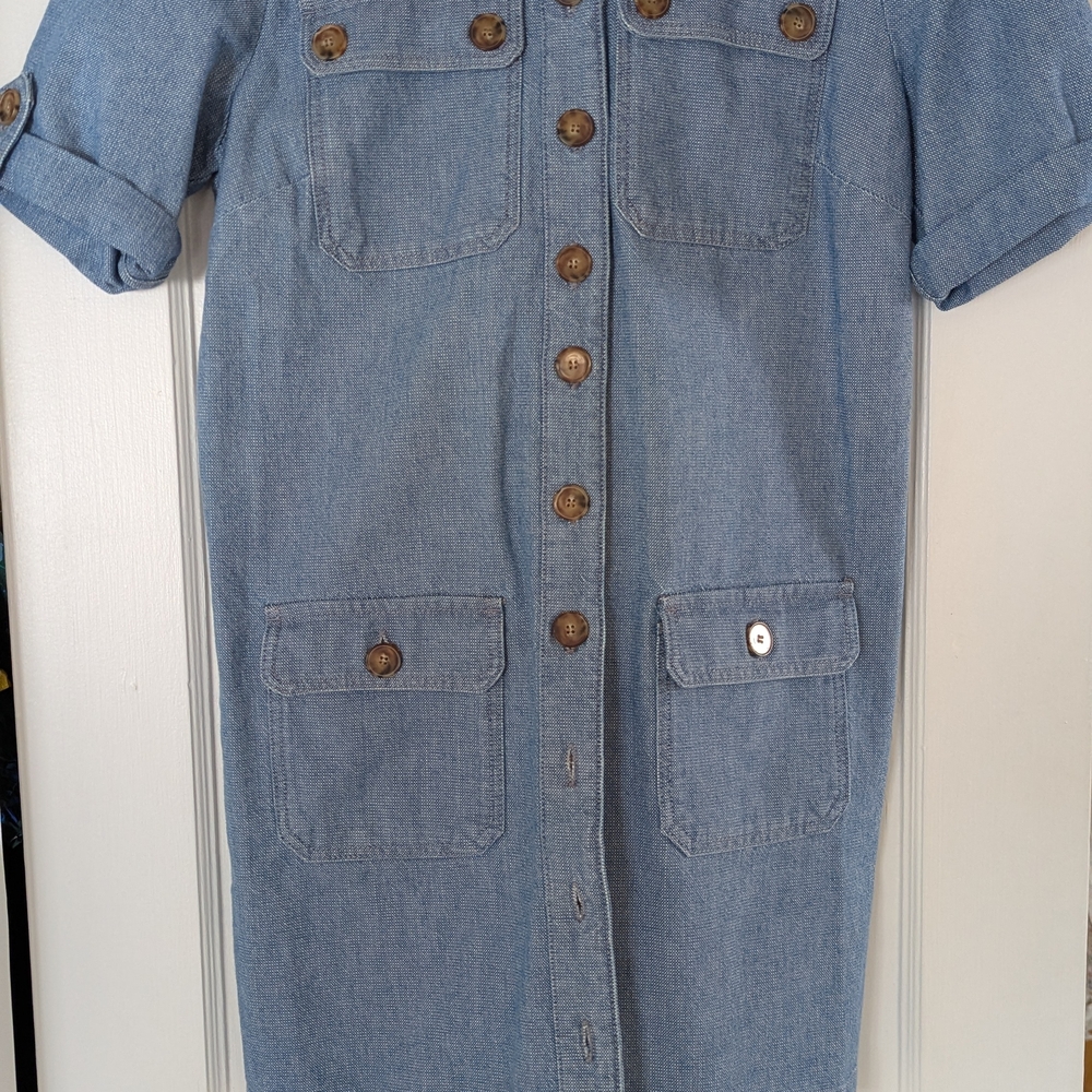 Sezane Blue Denim Jackie Mini Dress NWT - Picture 4 of 5
